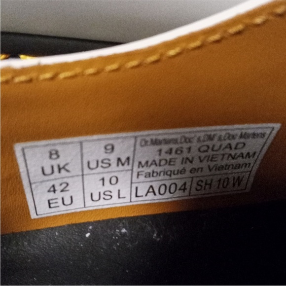 NEW DR. MARTENS 1461 SMOOTH
LEATHER PLATFORM UNISEX
SHOES - WHITE - US 10/W 9/M - Picture 6 of 6